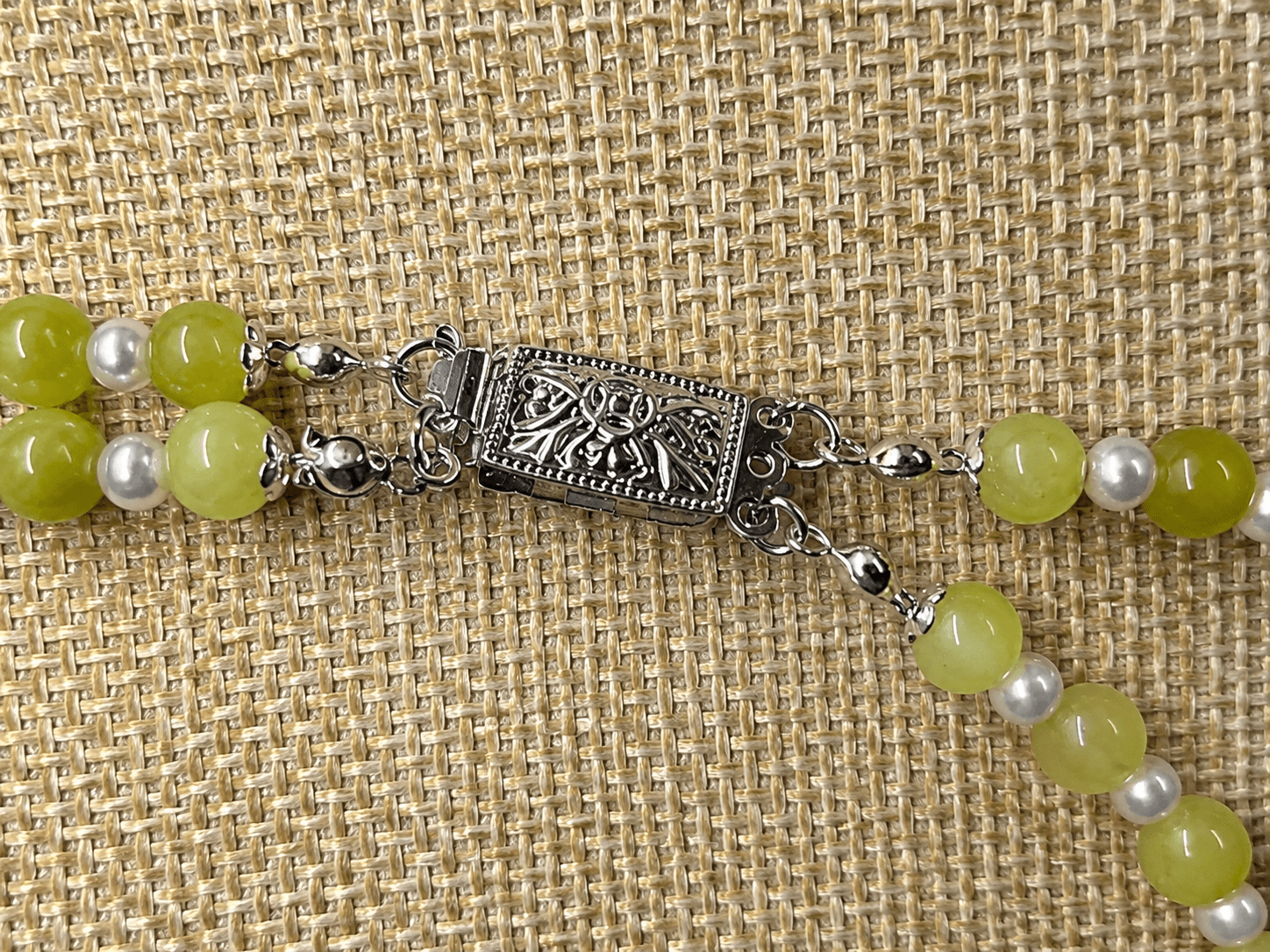 Collane Collana Artigianale Handmade | Agata Viola, Serpentino Verde e Perle con Charm | Made in Italy - Handmade Made in Italy
