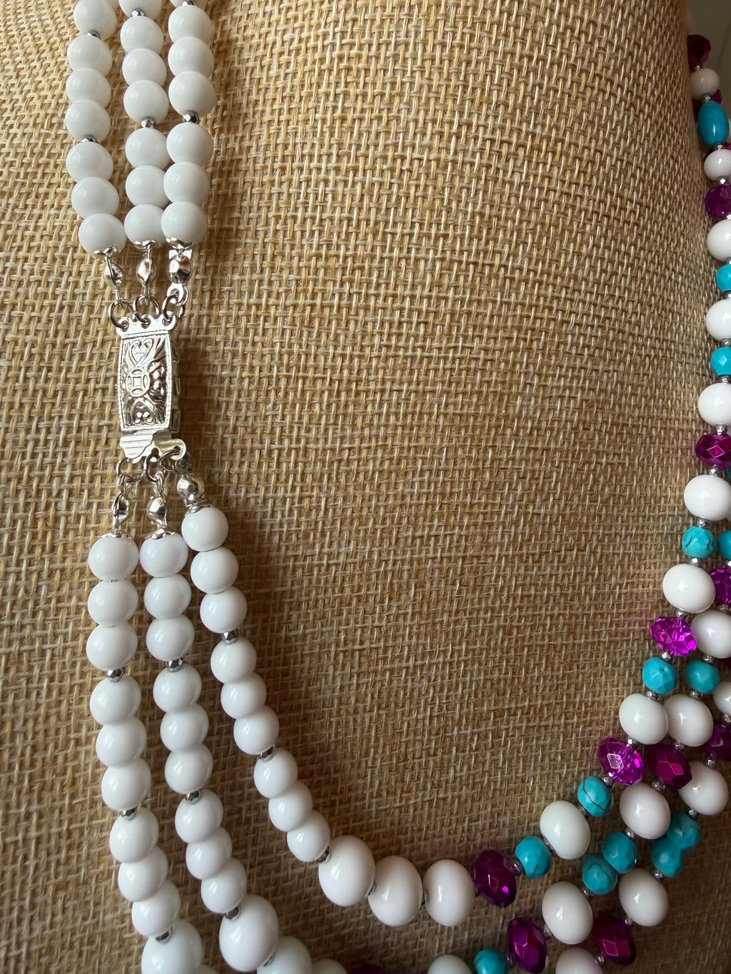Collane Collana girocollo in turchinite, magnesite e cristalli | Handmade Italia - Handmade Made in Italy