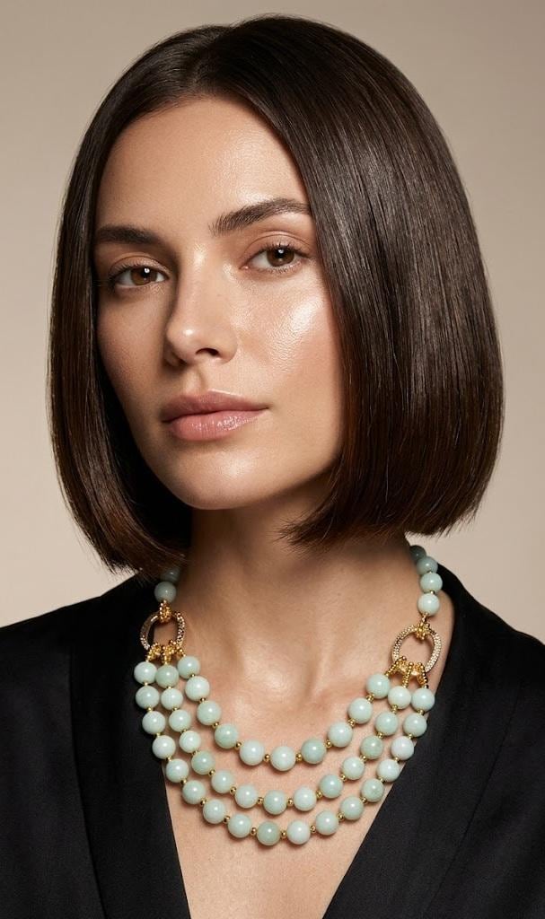 Collane Collana girocollo multifilo in pietra naturale | Handmade Italia - Handmade Made in Italy